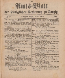 Amts-Blatt der Königlichen Regierung zu Danzig, 13. August 1898, Nr. 33