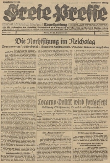Freie Presse, Nr. 295 Montag 17. Dezember 1928 4. Jahrgang