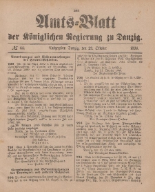Amts-Blatt der Königlichen Regierung zu Danzig, 29. Oktober 1898, Nr. 44