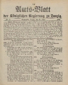 Amts-Blatt der Königlichen Regierung zu Danzig, 31. März 1900, Nr. 13