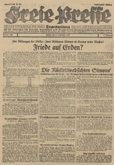 Freie Presse, Nr. 299 Freitag 21. Dezember 1928 4. Jahrgang