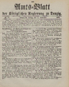 Amts-Blatt der Königlichen Regierung zu Danzig, 17. November 1900, Nr. 46
