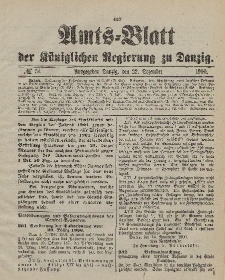 Amts-Blatt der Königlichen Regierung zu Danzig, 22. Dezember 1900, Nr. 51