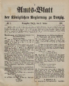 Amts-Blatt der Königlichen Regierung zu Danzig, 12. Januar 1901, Nr. 2