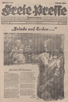 Freie Presse, Nr. 301 Montag 24. Dezember 1928 4. Jahrgang
