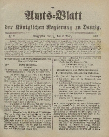 Amts-Blatt der Königlichen Regierung zu Danzig, 2. März 1901, Nr. 9