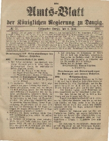 Amts-Blatt der Königlichen Regierung zu Danzig, 8. Juni 1901, Nr. 23