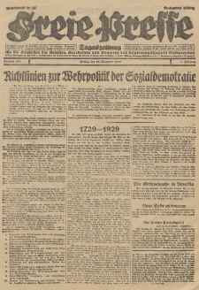 Freie Presse, Nr. 303 Freitag 28. Dezember 1928 4. Jahrgang