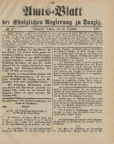 Amts-Blatt der Königlichen Regierung zu Danzig, 28. Dezember 1901, Nr. 52