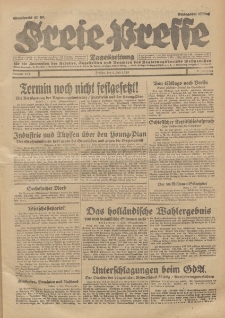 Freie Presse, Nr. 154 Freitag 5. Juli 1929 5. Jahrgang