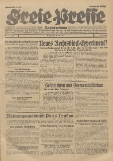 Freie Presse, Nr. 156 Montag 8. Juli 1929 5. Jahrgang