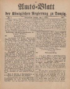 Amts-Blatt der Königlichen Regierung zu Danzig, 1. März 1902, Nr. 9
