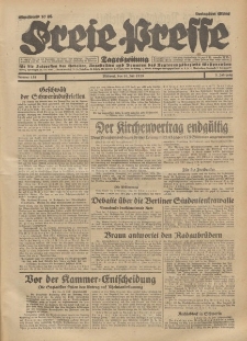 Freie Presse, Nr. 158 Mittwoch 10. Juli 1929 5. Jahrgang