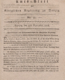 Amts-Blatt der Königlichen Regierung zu Danzig, 5. November 1818, Nr. 45