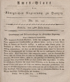 Amts-Blatt der Königlichen Regierung zu Danzig, 24. Juli 1823, Nr. 30