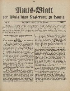 Amts-Blatt der Königlichen Regierung zu Danzig, 21. Februar 1903, Nr. 8