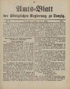 Amts-Blatt der Königlichen Regierung zu Danzig, 7. März 1903, Nr. 10