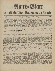 Amts-Blatt der Königlichen Regierung zu Danzig, 28. März 1903, Nr. 13