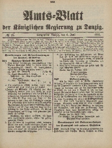 Amts-Blatt der Königlichen Regierung zu Danzig, 6. Juni 1903, Nr. 23