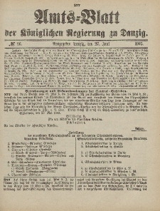 Amts-Blatt der Königlichen Regierung zu Danzig, 27. Juni 1903, Nr. 26