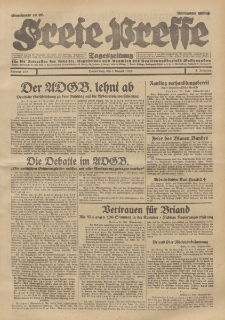 Freie Presse, Nr. 177 Donnerstag 1. August 1929 5. Jahrgang