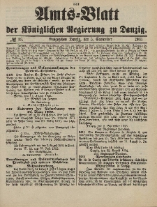 Amts-Blatt der Königlichen Regierung zu Danzig, 5. September 1903, Nr. 36
