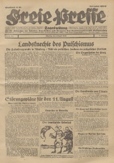 Freie Presse, Nr. 181 Dienstag 6. August 1929 5. Jahrgang