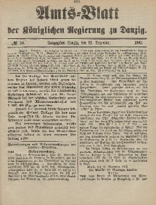Amts-Blatt der Königlichen Regierung zu Danzig, 12. Dezember 1903, Nr. 50