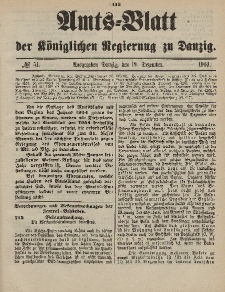 Amts-Blatt der Königlichen Regierung zu Danzig, 19. Dezember 1903, Nr. 51