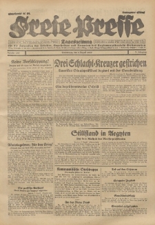 Freie Presse, Nr. 183 Donnerstag 8. August 1929 5. Jahrgang