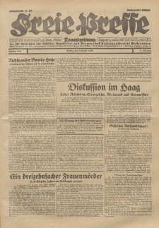 Freie Presse, Nr. 184 Freitag 9. August 1929 5. Jahrgang