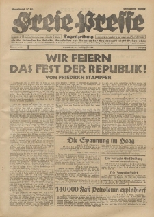 Freie Presse, Nr. 185 Sonnabend 10. August 1929 5. Jahrgang