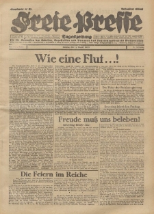 Freie Presse, Nr. 186 Montag 12. August 1929 5. Jahrgang