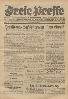 Freie Presse, Nr. 187 Dienstag 13. August 1929 5. Jahrgang
