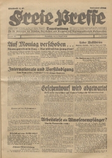 Freie Presse, Nr. 191 Sonnabend 17. August 1929 5. Jahrgang