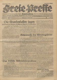 Freie Presse, Nr. 192 Montag 19. August 1929 5. Jahrgang