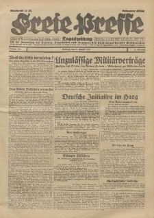 Freie Presse, Nr. 194 Mittwoch 21. August 1929 5. Jahrgang