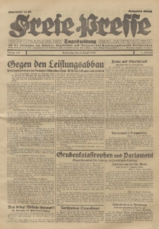 Freie Presse, Nr. 195 Donnerstag 22. August 1929 5. Jahrgang