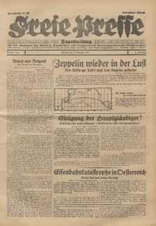 Freie Presse, Nr. 196 Freitag 23. August 1929 5. Jahrgang