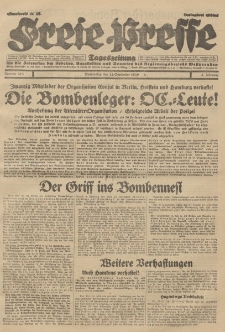 Freie Presse, Nr. 213 Donnerstag 12. September 1929 5. Jahrgang