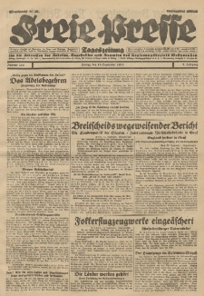 Freie Presse, Nr. 214 Freitag 13. September 1929 5. Jahrgang