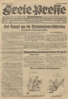 Freie Presse, Nr. 217 Dienstag 17. September 1929 5. Jahrgang
