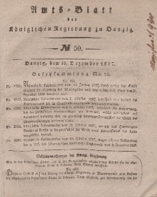 Amts-Blatt der Königlichen Regierung zu Danzig, 13. Dezember 1837, Nr. 50