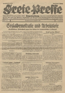 Freie Presse, Nr. 221 Sonnabend 21. September 1929 5. Jahrgang