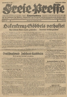 Freie Presse, Nr. 222 Montag 23. September 1929 5. Jahrgang
