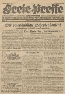 Freie Presse, Nr. 223 Dienstag 24. September 1929 5. Jahrgang