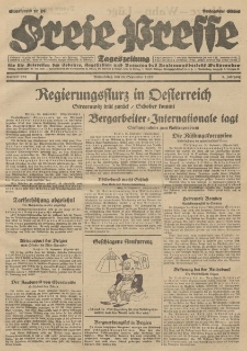 Freie Presse, Nr. 225 Donnerstag 26. September 1929 5. Jahrgang