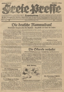 Freie Presse, Nr. 226 Freitag 27. September 1929 5. Jahrgang
