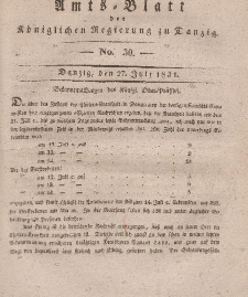 Amts-Blatt der Königlichen Regierung zu Danzig, 13. Juli 1831, Nr. 28