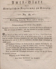 Amts-Blatt der Königlichen Regierung zu Danzig, 30. November 1831, Nr. 48